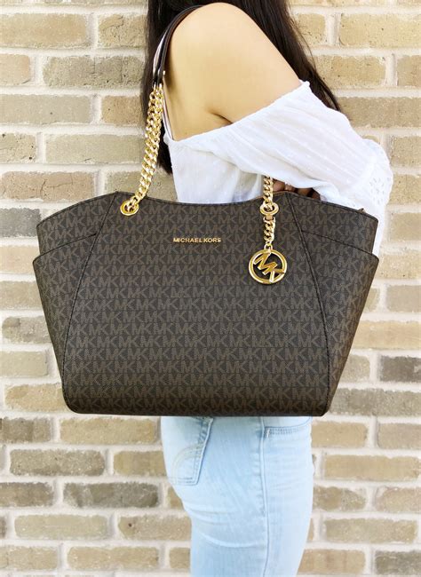 michael kors jet set chain item tasche|michael kors shoulder tote.